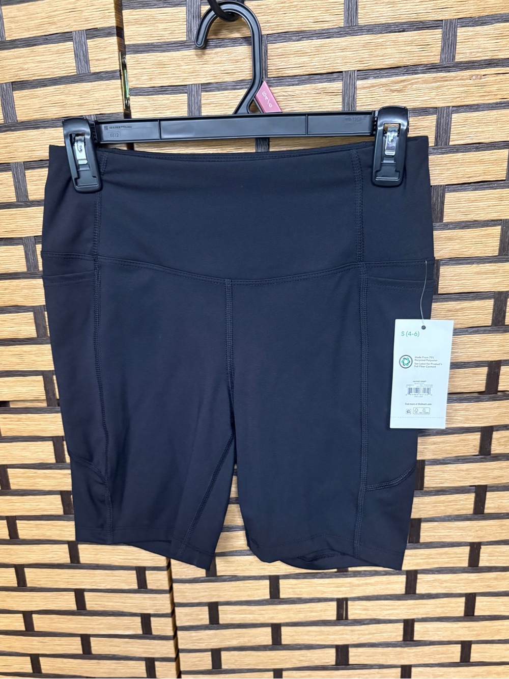 Athletic works black bike shorts size small